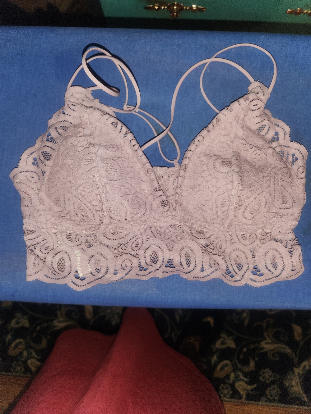 PINK Victoria's Secret Light Pink Lace Bralette